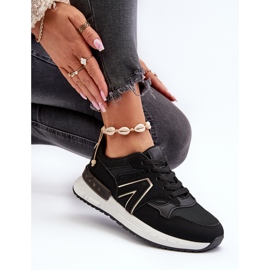 Zapatillas Deportivas de Mujer Confeccionadas en Piel Ecológica Negra Vinelli negro 6