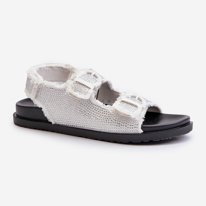 Sandalias Vaqueras Decoradas Para Mujer Blanco Irmale 1 Sandalias Vaqueras Decoradas Para Mujer Blanco Irmale 1