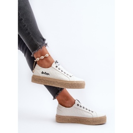 Zapatillas Mujer Cordones Con Trenza Lee Cooper LCW-24-44-2425 Blanco 8