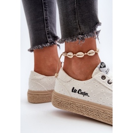 Zapatillas Mujer Cordones Con Trenza Lee Cooper LCW-24-44-2425 Blanco 1
