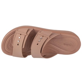 Chanclas Crocs Brooklyn Low Wedge Sandal 207431-2Q9 beige 2