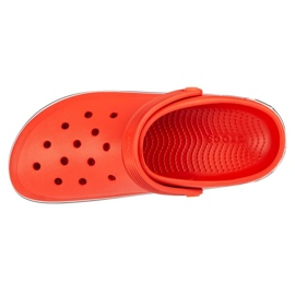 Zueco con logo fuera de la cancha Crocs 209651-625 rojo 2