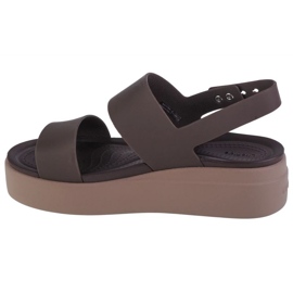 Sandalias Crocs Brooklyn con cuña baja 206453-2ZL marrón 1