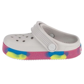 Chanclas Crocs Off Court Glitter Band Clog T 209717-1FS blanco 1