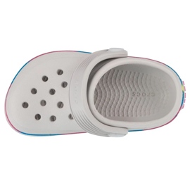 Chanclas Crocs Off Court Glitter Band Clog T 209717-1FS blanco 2