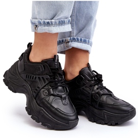 News Zapatillas Deportivas Chunky Mujer Sneakers Negro Toderus 10
