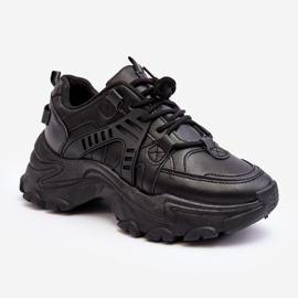 News Zapatillas Deportivas Chunky Mujer Sneakers Negro Toderus 7