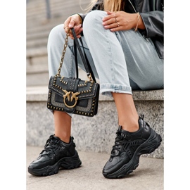 News Zapatillas Deportivas Chunky Mujer Sneakers Negro Toderus 4