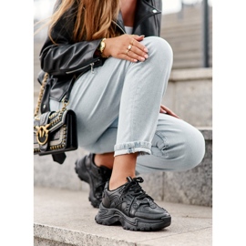 News Zapatillas Deportivas Chunky Mujer Sneakers Negro Toderus 6
