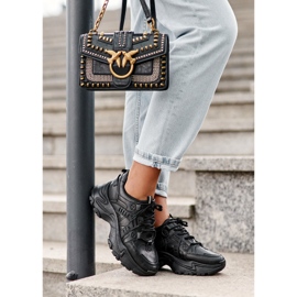 News Zapatillas Deportivas Chunky Mujer Sneakers Negro Toderus 3