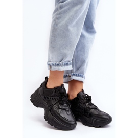 News Zapatillas Deportivas Chunky Mujer Sneakers Negro Toderus 8