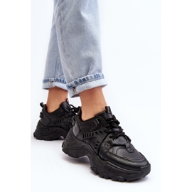 News Zapatillas Deportivas Chunky Mujer Sneakers Negro Toderus 1