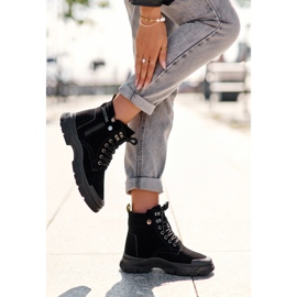 PS1 Botines Trapper de ante con aislamiento Jailina para mujer negro 3