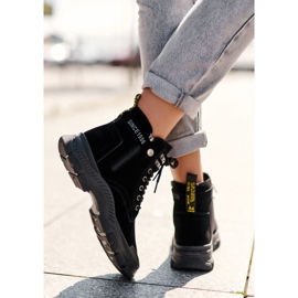 PS1 Botines Trapper de ante con aislamiento Jailina para mujer negro 6