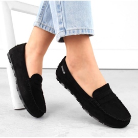 Potocki W WOL240A mocasines de ante, negro 1