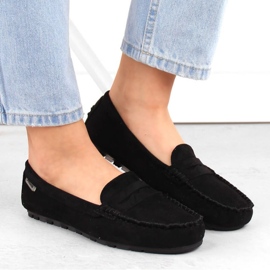 Potocki W WOL240A mocasines de ante, negro 3