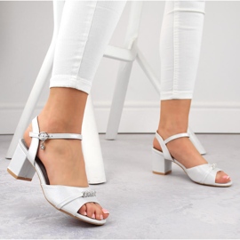 Sandalias mujer tacón plata Vinceza 20241 2