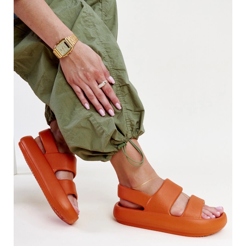 Sandalias Attiana naranja 1