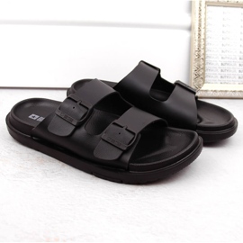 Chanclas de espuma para mujer con hebillas, negro Big Star NN274A750 2
