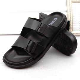 Chanclas de espuma para mujer con hebillas, negro Big Star NN274A750 3