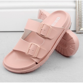 Chanclas de mujer foam con hebillas nude Big Star NN274A753 rosado 2