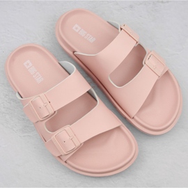 Chanclas de mujer foam con hebillas nude Big Star NN274A753 rosado 3