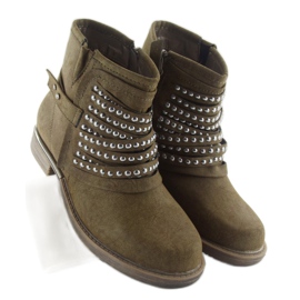 Botas estilo militar 888-2 caqui verde 7