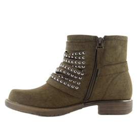 Botas estilo militar 888-2 caqui verde 2