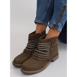 Botas estilo militar 888-2 caqui verde 1