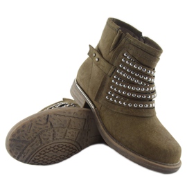 Botas estilo militar 888-2 caqui verde 6
