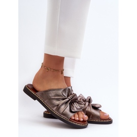 Chanclas de Mujer Cobre Tacón Plano Nelvira marrón 2
