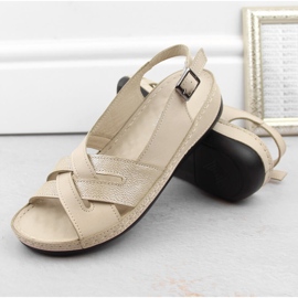 Sandalias mujer piel beige T.Sokolski L24-159 3