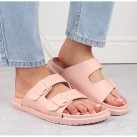 Chanclas de mujer foam con hebillas nude Big Star NN274A753 rosado 6