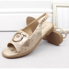 Sandalias de mujer cómodas con adorno dorado S.Barski 053 5