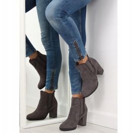 Botas de tacón con volante m269p Gris 3