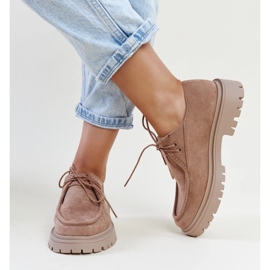 Zapatos Keiko clásicos ante beige oscuro 3