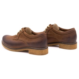 ButBal Zapatos de cuero para mujeres 656b marrón 4