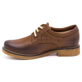 ButBal Zapatos de cuero para mujeres 656b marrón 1