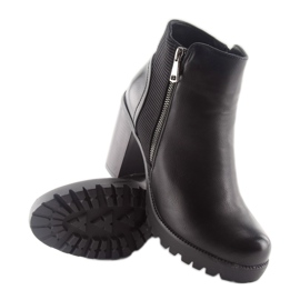Botines tacón dd35p negro 3