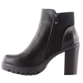 Botines tacón dd35p negro 4