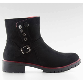 Botines Jodhpur con ribete r112p Negro 3