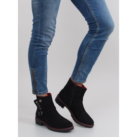 Botines Jodhpur con ribete r112p Negro 7