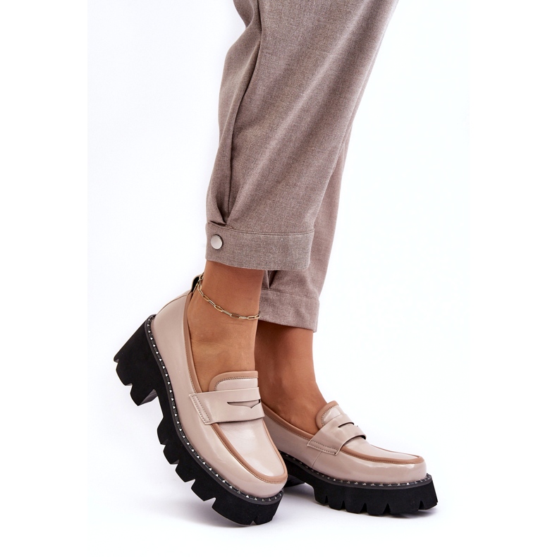 S.Barski Mocasines Mujer Piel D&amp;A MR870-32 Beige 1