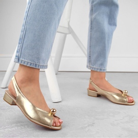 Sandalias mujer planas metalizadas doradas T.Sokolski L23-435 dorado 7