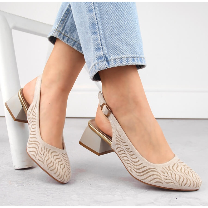 Sandalias mujer tacón ante beige Jezzi RMR2263-4 1 Sandalias mujer tacón ante beige Jezzi RMR2263-4 1