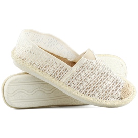 Alpargatas de malla beige, alpargatas de mujer aireadas 1