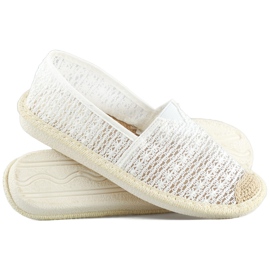 Alpargatas de rejilla blancas, alpargatas de mujer aireadas blanco 1