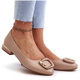 Bailarinas con hebilla Sergio Leone BL203 Beige 8