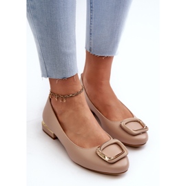 Bailarinas con hebilla Sergio Leone BL203 Beige 7
