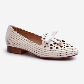 Jezzi Bailarinas de Mujer Caladas con Lazo, Blanco Nestavia 1 Jezzi Bailarinas de Mujer Caladas con Lazo, Blanco Nestavia 1